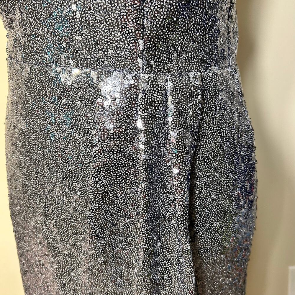 B. Darlin , V-neck, Spaghetti Strap Sequin Mini Dress-Size 11/12 - Picture 2 of 16